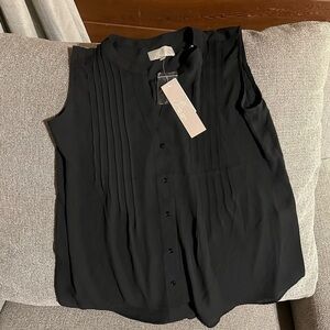 Black Sleeveless Blouse